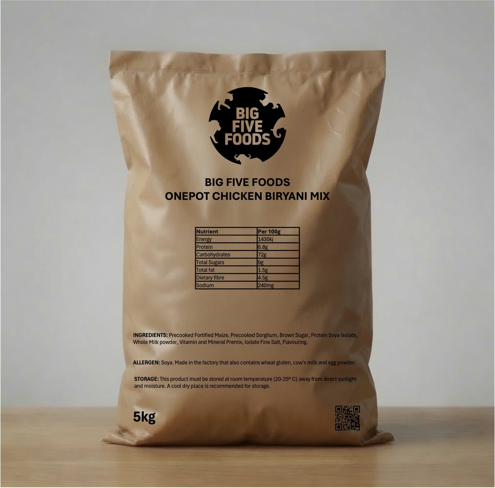 NSNP approved One-Pot Chicken Biryani Mix 5kg